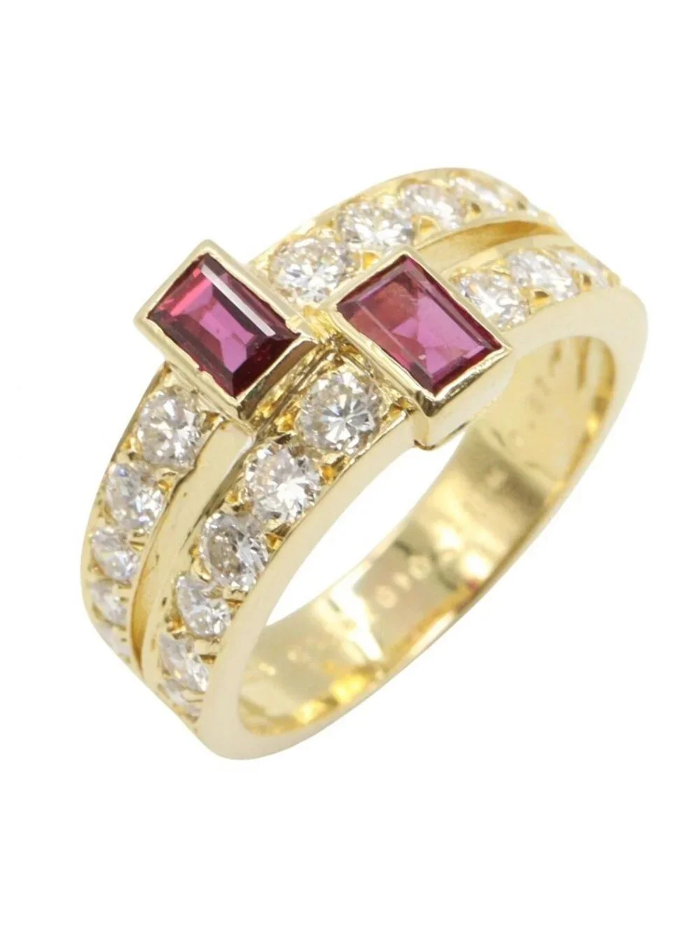 Van Cleef & Arpels Ring Ruby Diamond 18K